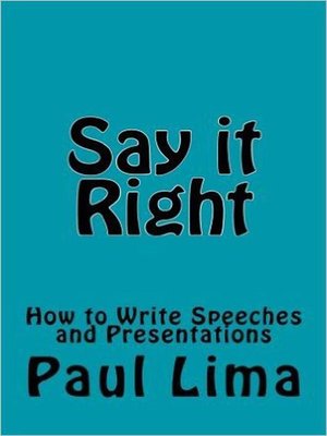 cover image of Say It Right